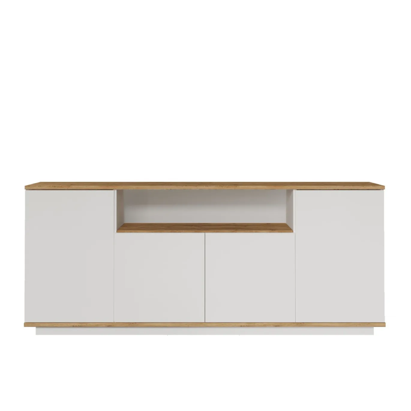 Dressoir Fethiye Wit/Naturel 180cm