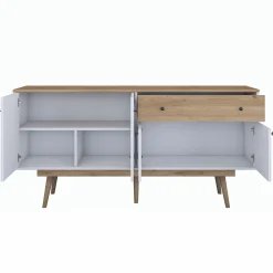 Dressoir Gerda Wit/Naturel 180cm