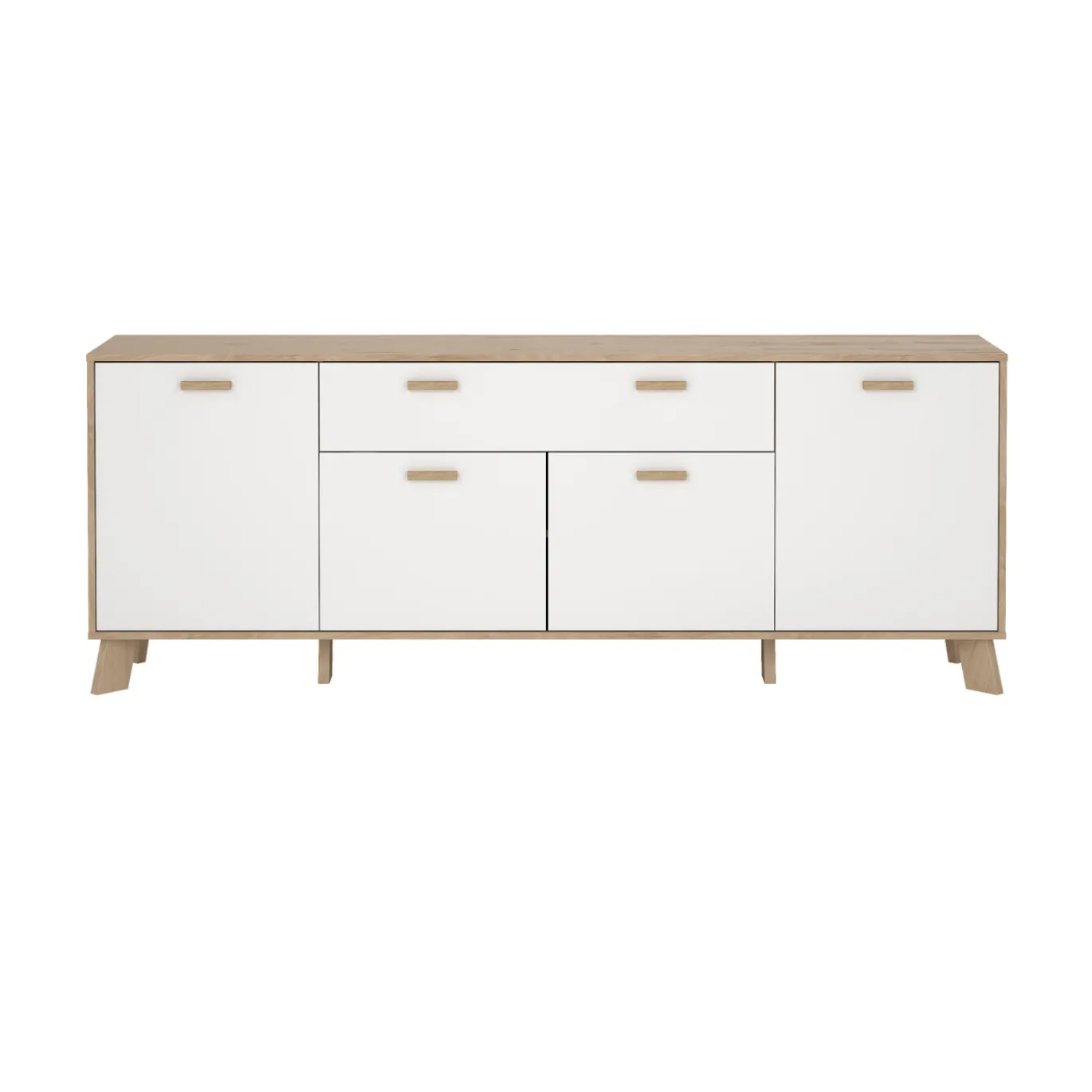 Dressoir Ikast Wit Jackson Hickory 196cm - Giga Living