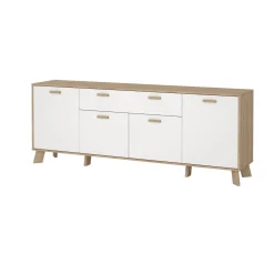 Dressoir Ikast Wit Jackson Hickory 196cm - Giga Living