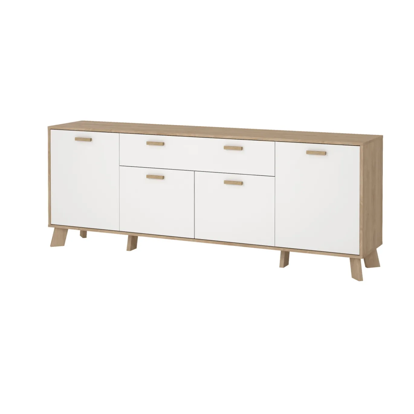 Dressoir Ikast Wit Jackson Hickory 196cm - Giga Living