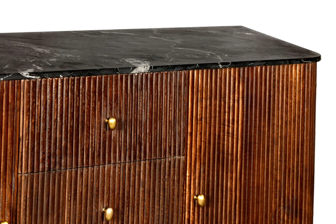 Dressoir Japandi Bruin met Marmer - Giga Meubel