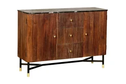 Dressoir Japandi Bruin met Marmer - Giga Meubel