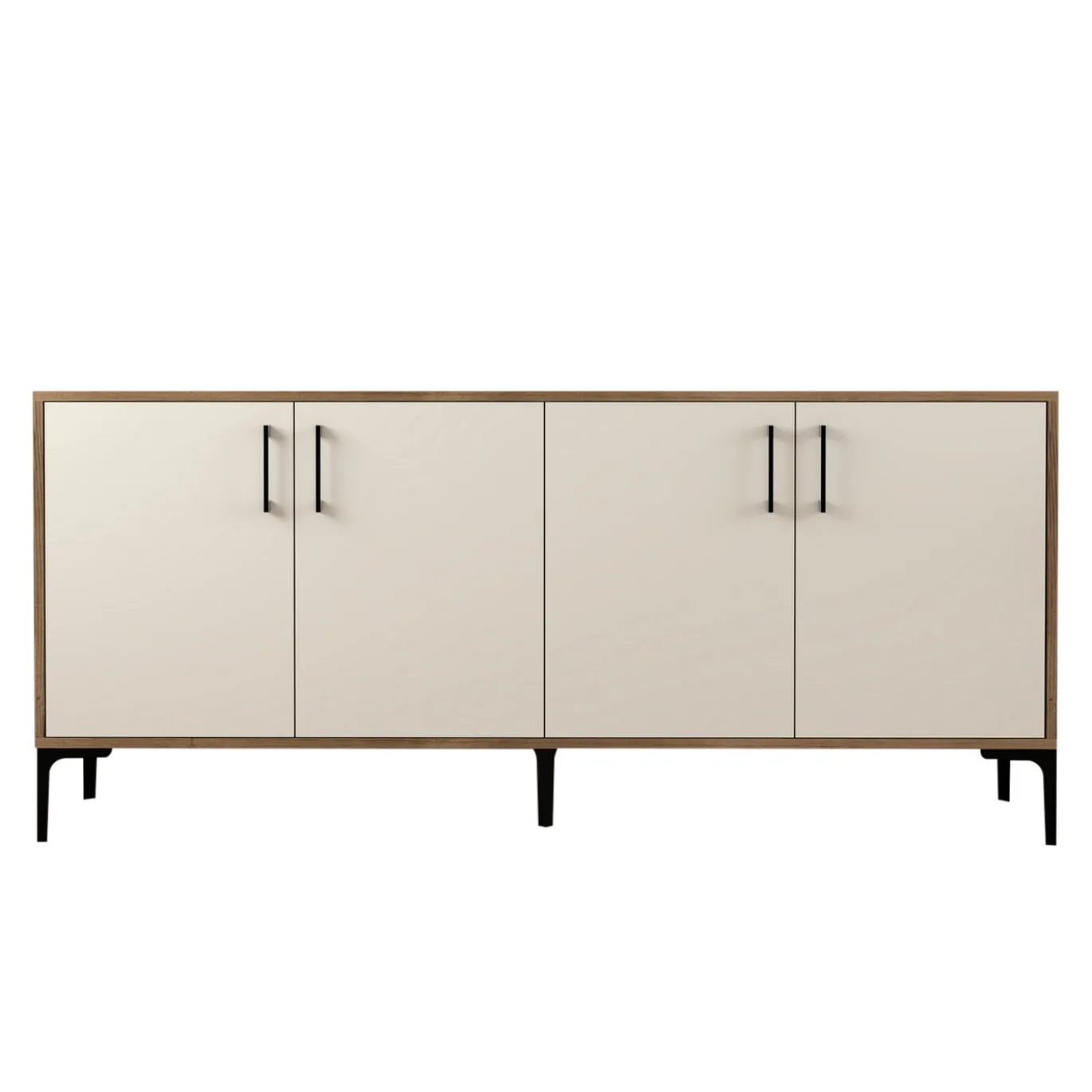 Dressoir Kiev Crème/Walnoot 180cm