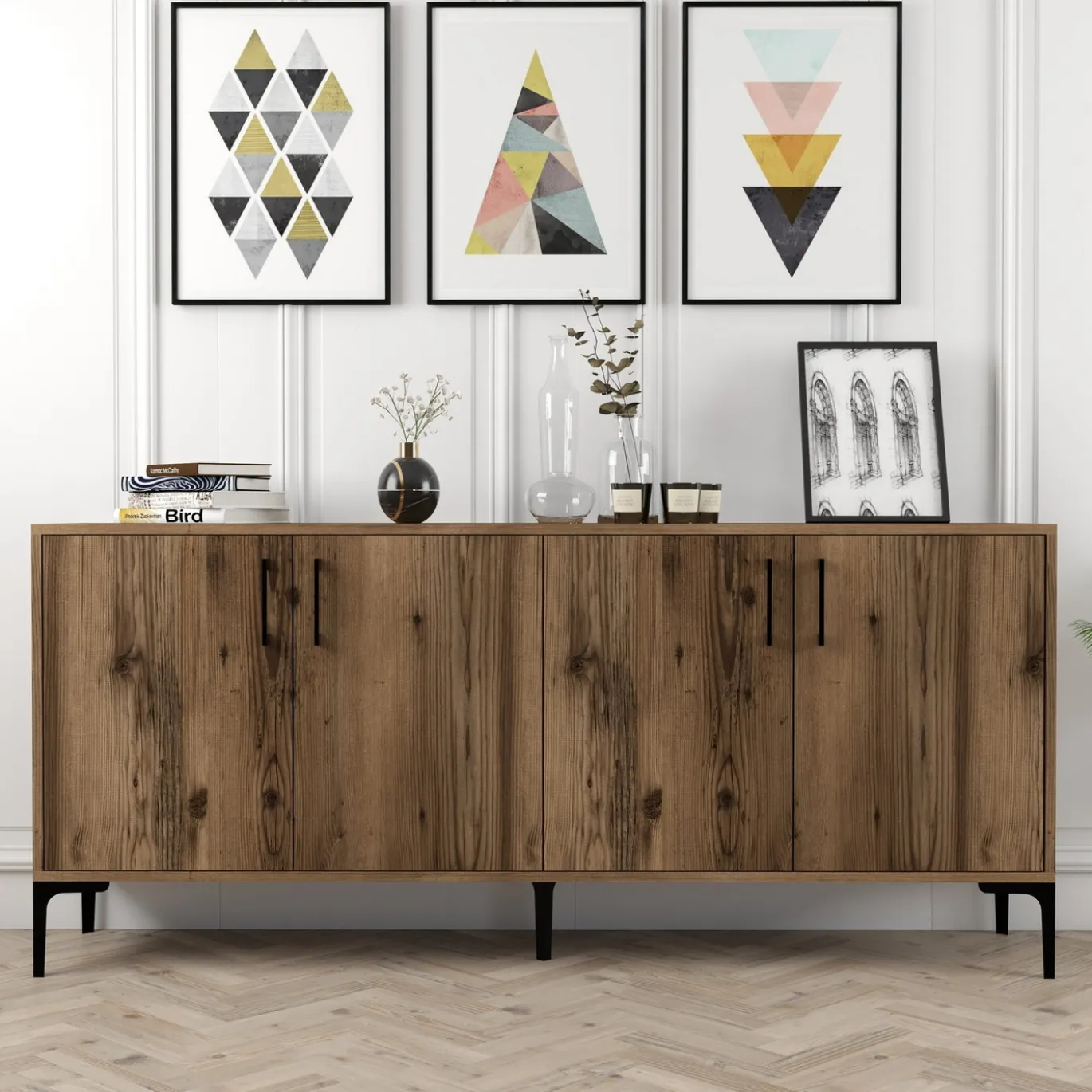 Dressoir Kiev Walnoot 180cm
