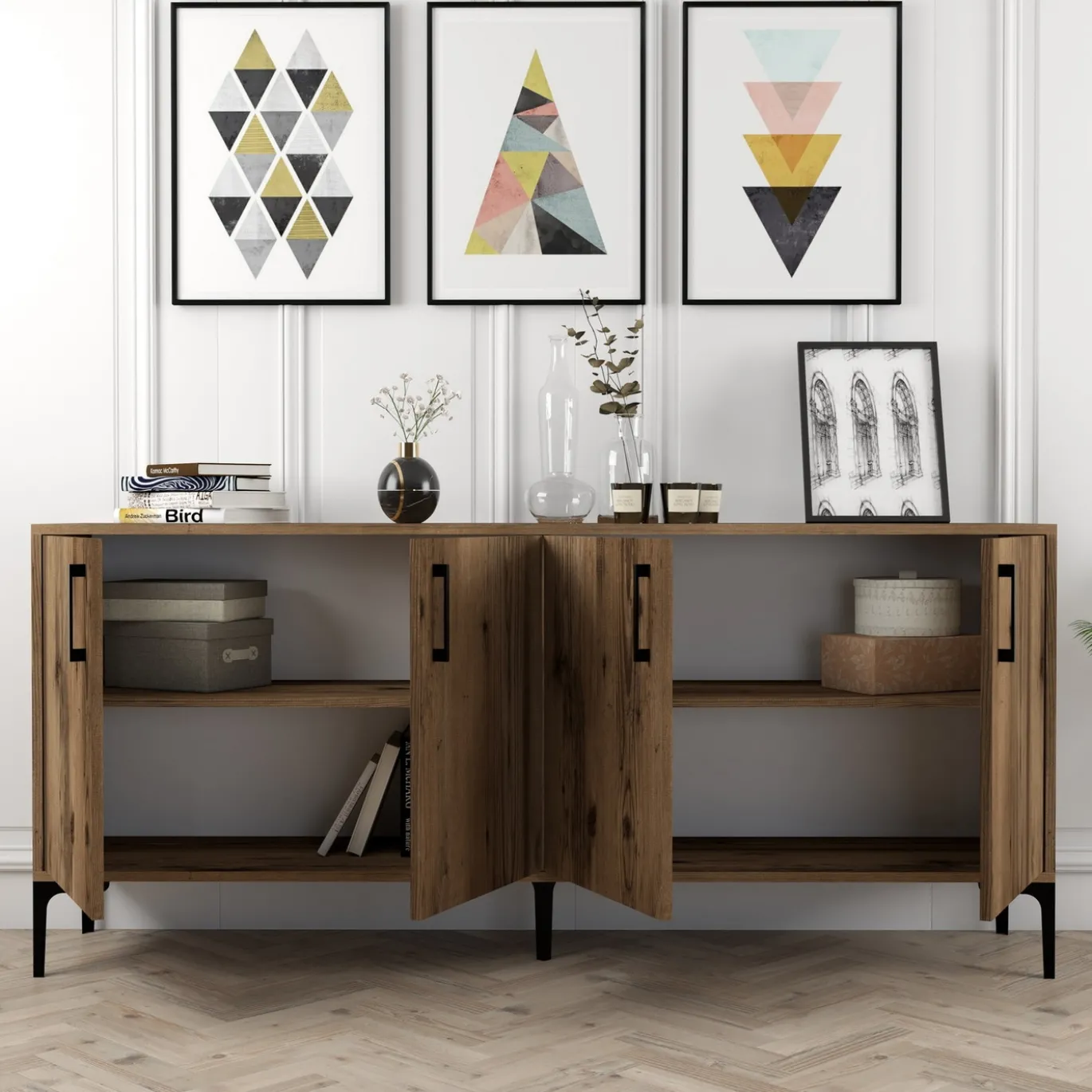 Dressoir Kiev Walnoot 180cm