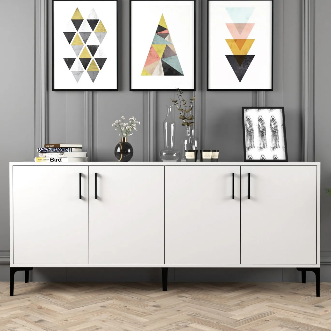 Dressoir Kiev Wit 180cm