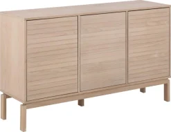Dressoir Klevik Eikenfineer Wit 135cm - Giga Living