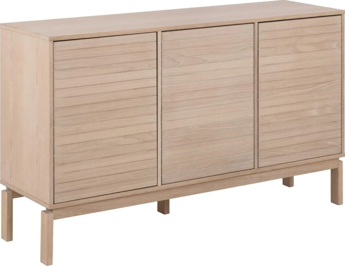 Dressoir Klevik Eikenfineer Wit 135cm - Giga Living
