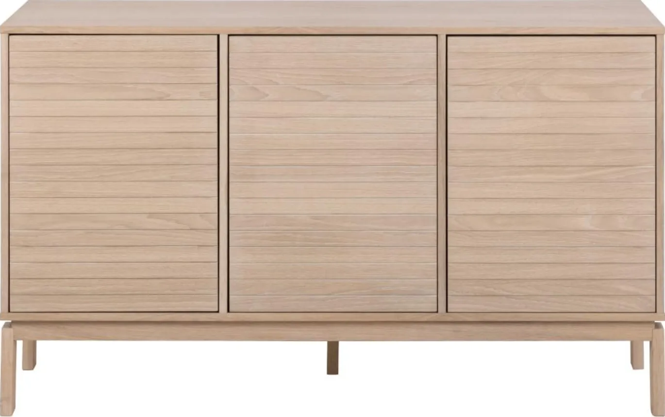 Dressoir Klevik Eikenfineer Wit 135cm - Giga Living