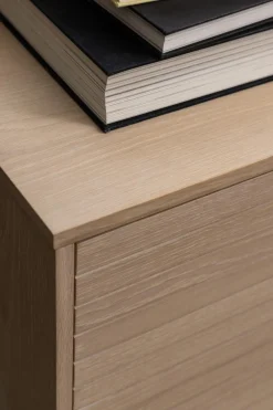 Dressoir Klevik Eikenfineer Wit 135cm - Giga Living