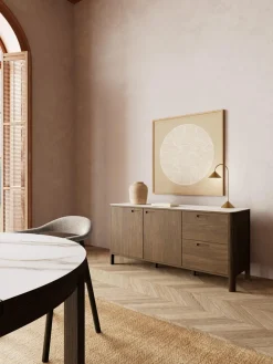Dressoir Lawson Keramiek Crème 160cm - Giga Living
