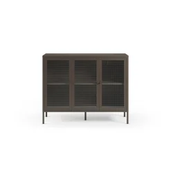 Dressoir Layna 3d 120cm Mokka Glas - Giga Meubel