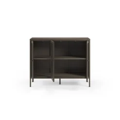 Dressoir Layna 3d 120cm Mokka Glas - Giga Meubel