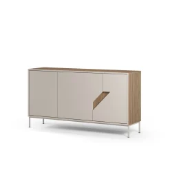 Dressoir Lilou 3d 150cm Naturel/crème - Giga Meubel