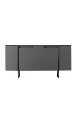 Dressoir Luxe Antraciet/Zwart 160cm