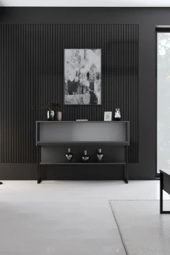 Dressoir Luxe Antraciet/Zwart 120cm
