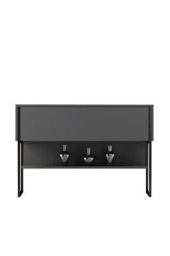 Dressoir Luxe Antraciet/Zwart 120cm