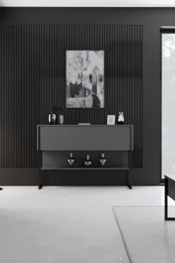 Dressoir Luxe Antraciet/Zwart 120cm