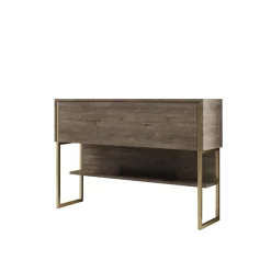 Dressoir Luxe Walnoot/Goud 120cm