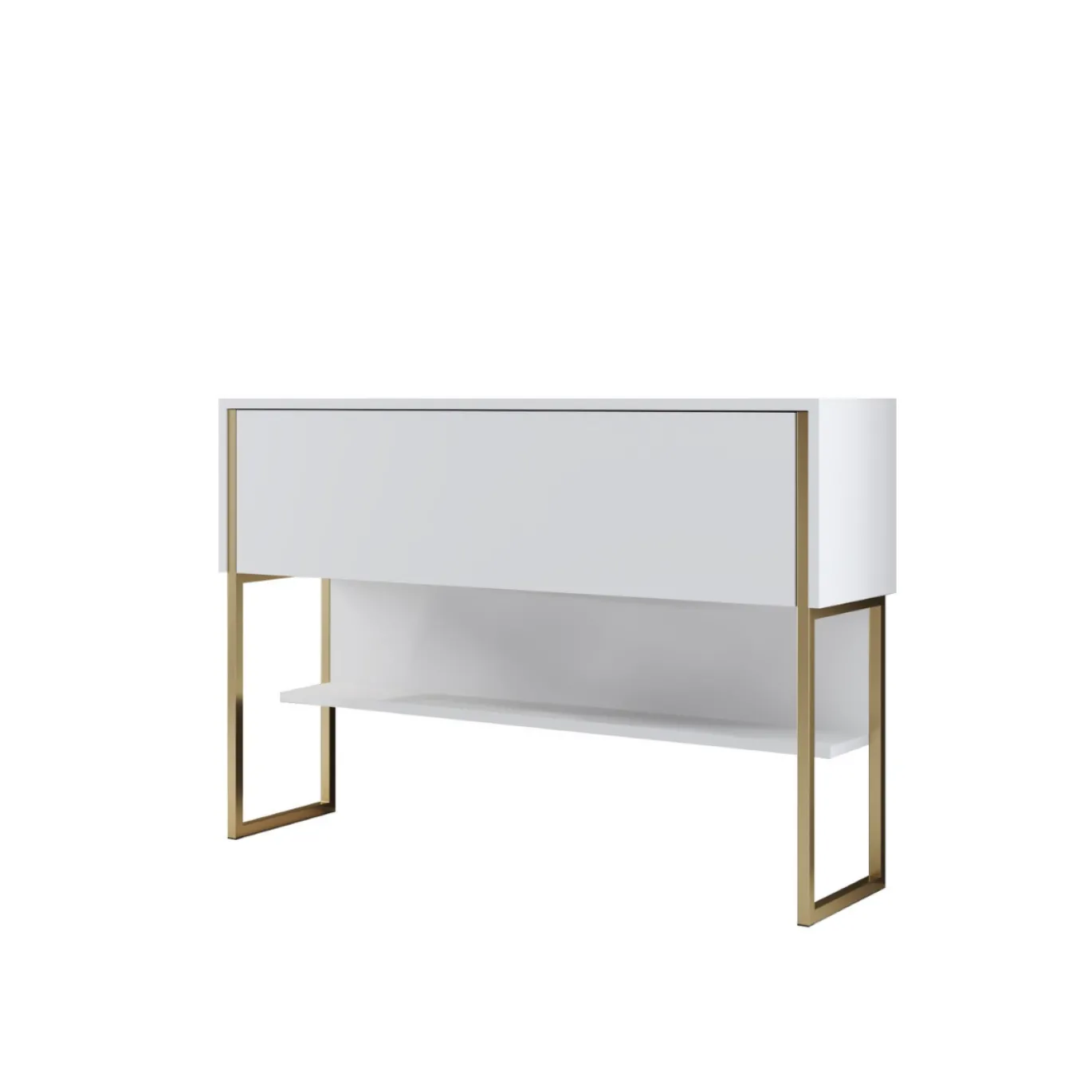 Dressoir Luxe Wit/Goud 120cm