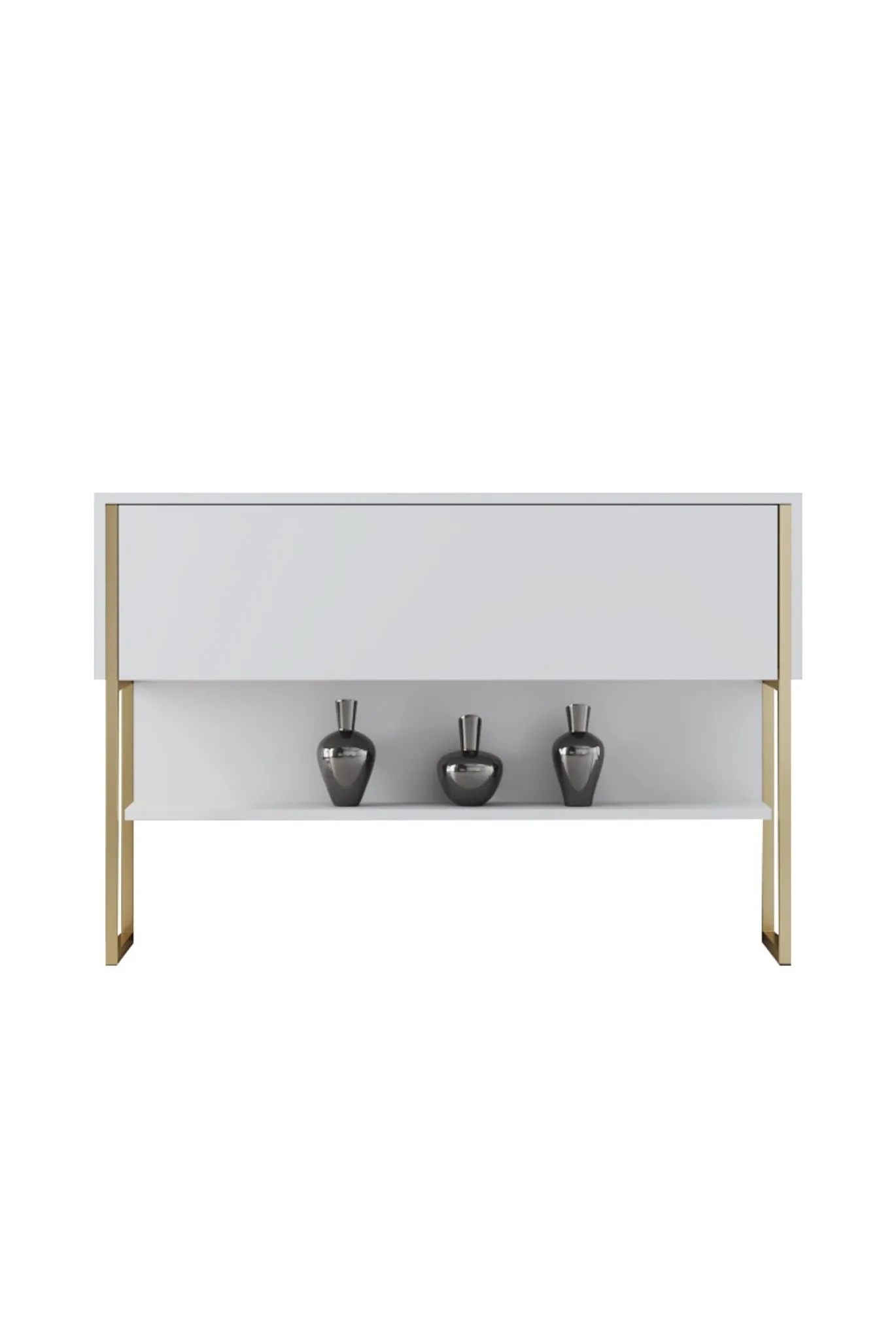 Dressoir Luxe Wit/Goud 120cm