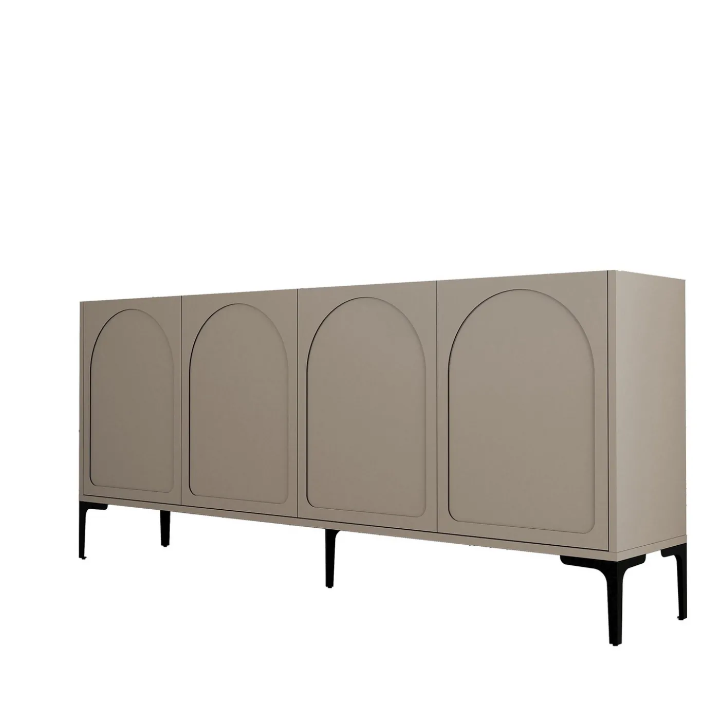 Dressoir Lyon Taupe/Zwart 180cm
