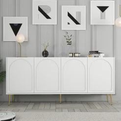 Dressoir Lyon Wit/Goud 180cm