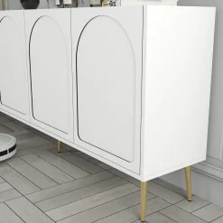 Dressoir Lyon Wit/Goud 180cm