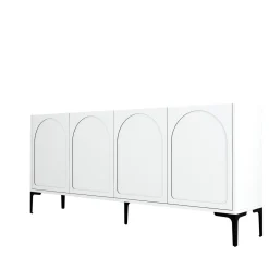 Dressoir Lyon Wit/Zwart 180cm