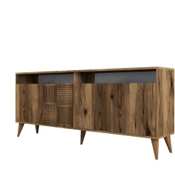Dressoir Milan Melamine Walnoot 180cm