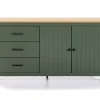Dressoir Miranda 2d3L Groen Wax - Giga Meubel