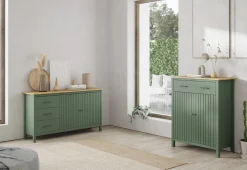Dressoir Miranda 2d3L Groen Wax - Giga Meubel