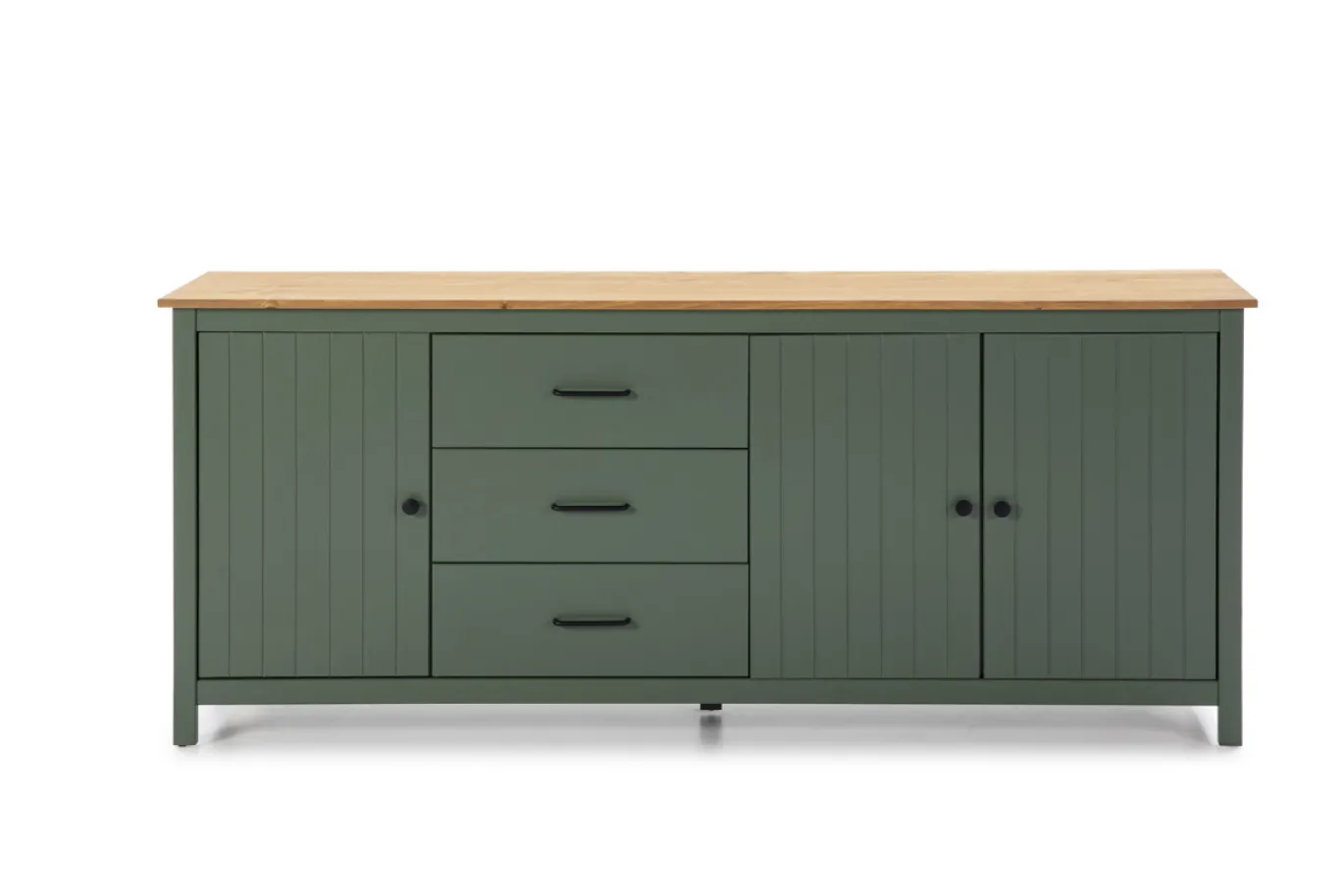 Dressoir Miranda 3d3L Groen wax - Giga Meubel