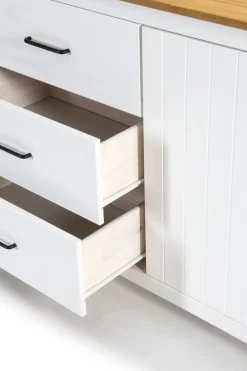 Dressoir Miranda 3d3L Wit Wax - Giga Meubel