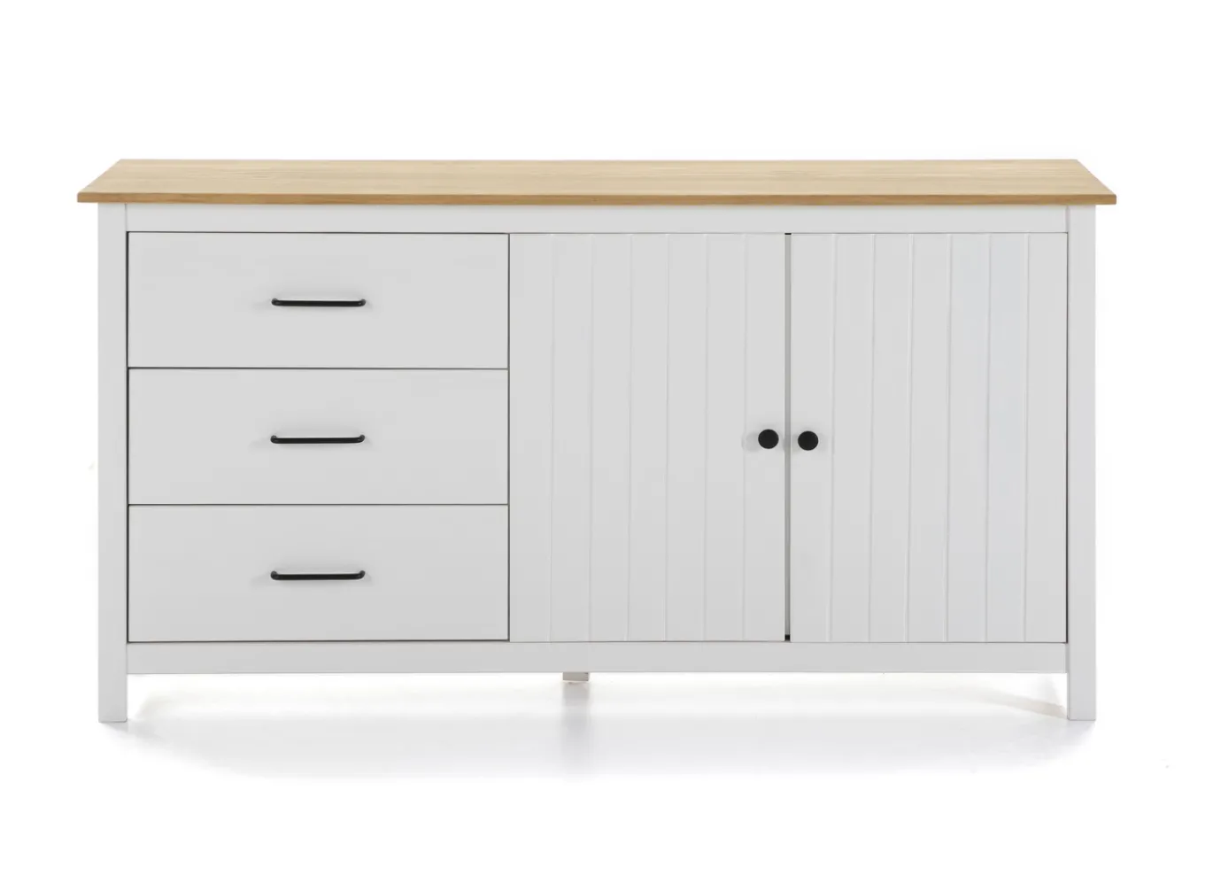 Dressoir Miranda 2d3L Wit Wax - Giga Meubel