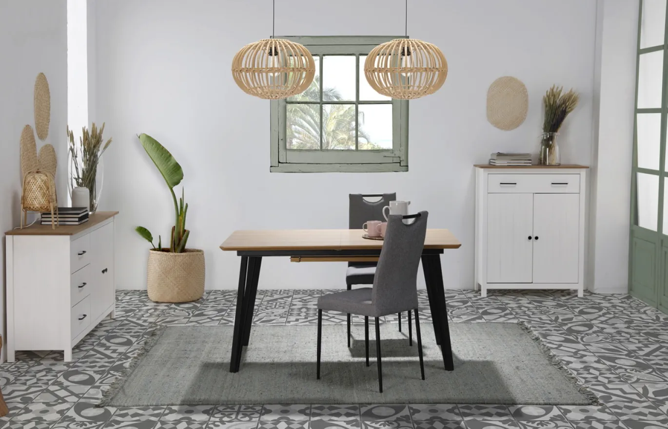 Dressoir Miranda 2d3L Wit Wax - Giga Meubel