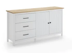 Dressoir Miranda 2d3L Wit Wax - Giga Meubel