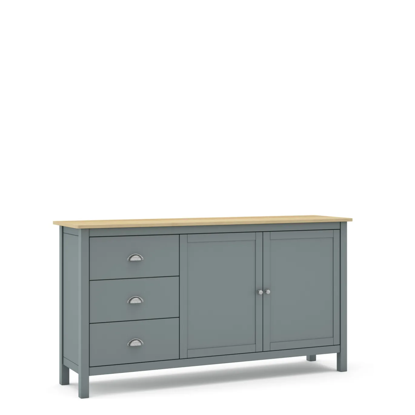 Dressoir Misti 2d3L Khaki Groen/eiken - Giga Meubel
