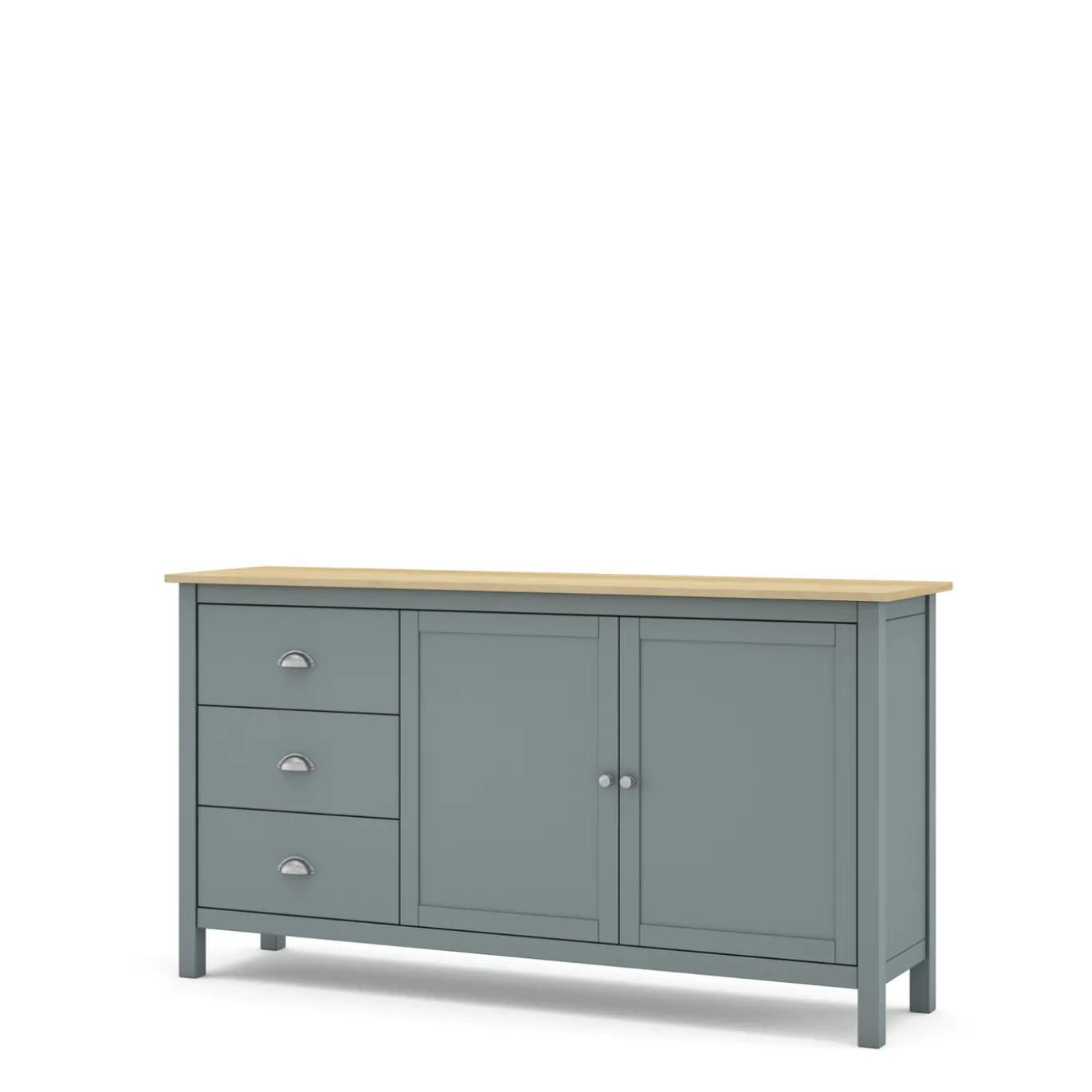 Dressoir Misti 2d3L Khaki Groen/eiken - Giga Meubel
