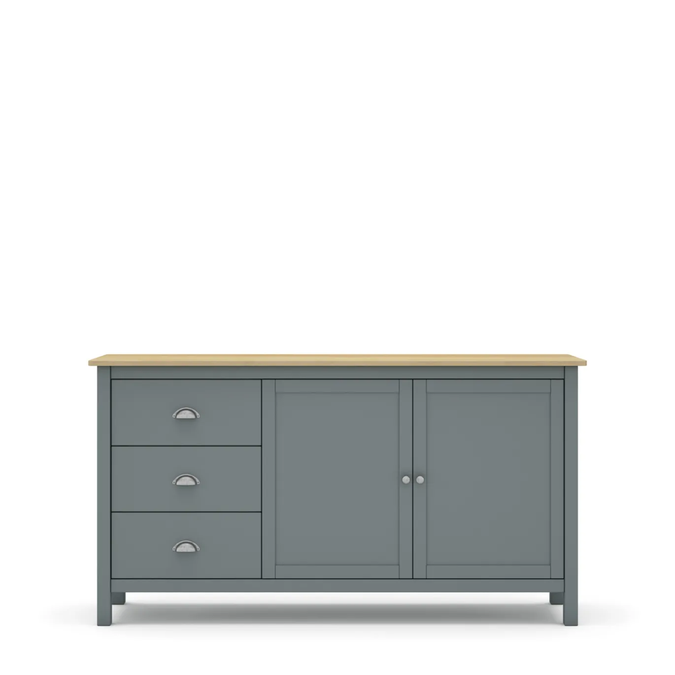 Dressoir Misti 2d3L Khaki Groen/eiken - Giga Meubel