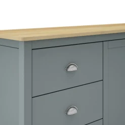 Dressoir Misti 2d3L Khaki Groen/eiken - Giga Meubel