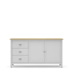 Dressoir Misti 2d3L Wit/eiken - Giga Meubel