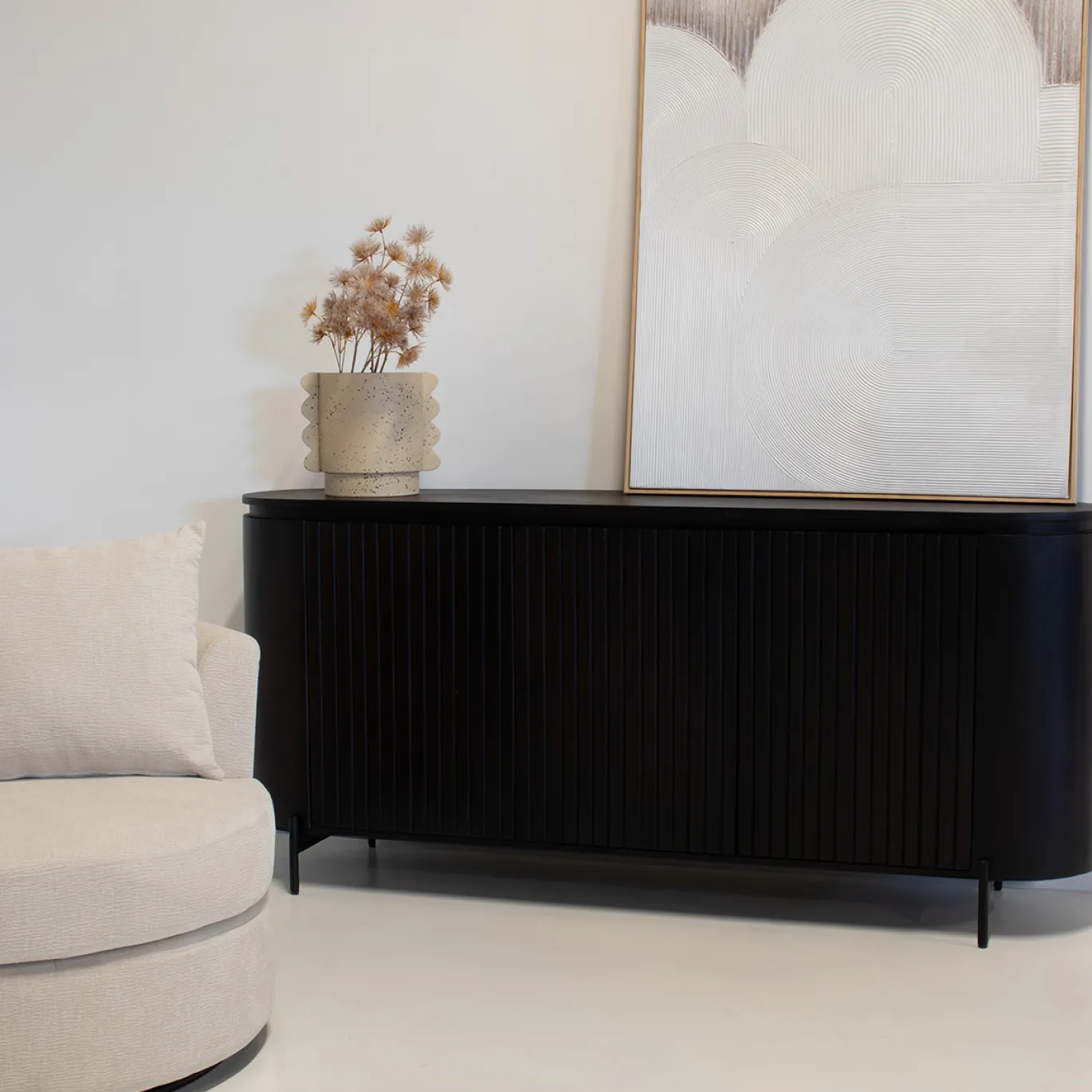 Dressoir Mokka Donkerbruin 180cm - Giga Meubel