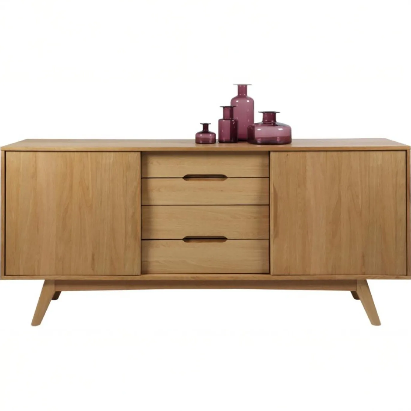 Dressoir Mylla Eikenfineer Naturel 180cm - Giga Living