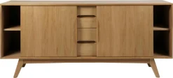 Dressoir Mylla Eikenfineer Naturel 180cm - Giga Living