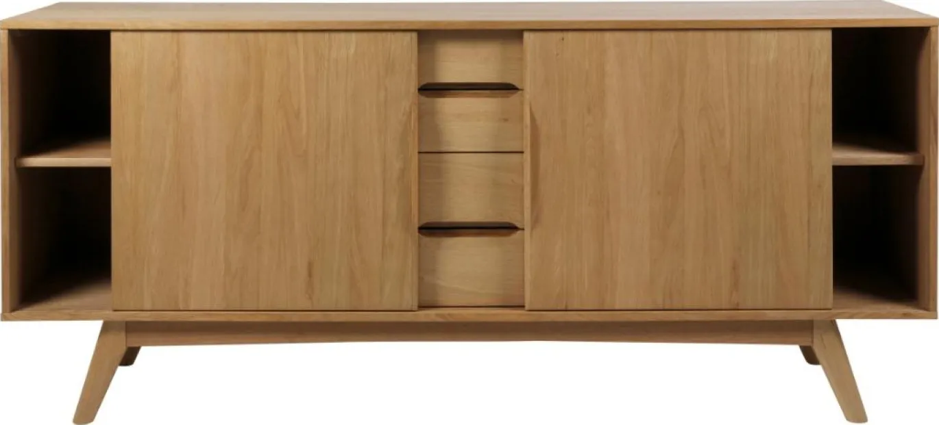 Dressoir Mylla Eikenfineer Naturel 180cm - Giga Living
