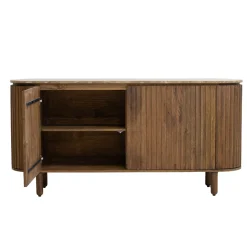 Dressoir Myra Travertin Bruin 175cm - Giga Meubel