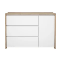 Dressoir Next Jackson Hickory Wit Hoogglans - Giga Living