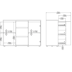 Dressoir Nova Naturel - Giga Living